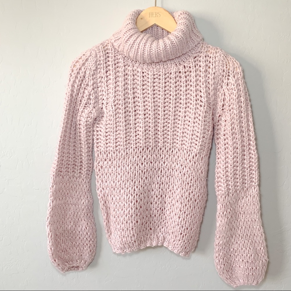 Charlotte Russe Baby pink knitted sweater XS